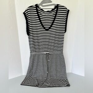 Z Supply black and white striped dress